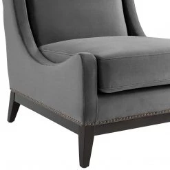 Modway Living Room Confident Accent Upholstered Performance Velvet Lounge Chair