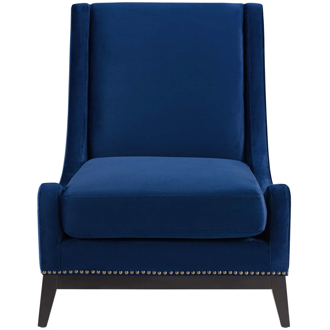 Modway Living Room Confident Accent Upholstered Performance Velvet Lounge Chair