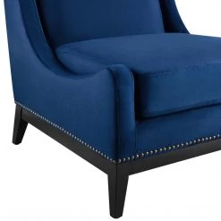 Modway Living Room Confident Accent Upholstered Performance Velvet Lounge Chair