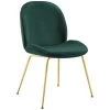 Modway Dining Room Scoop Gold Legs Velvet Dining Chair