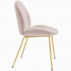 Modway Dining Room Scoop Gold Legs Velvet Dining Chair