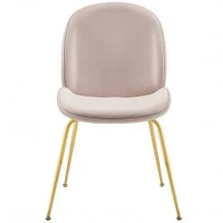 Modway Dining Room Scoop Gold Legs Velvet Dining Chair
