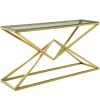 Modway Chloe Gold Stainless Steel Console Table