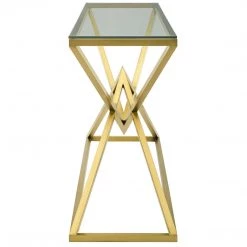 Modway Chloe Gold Stainless Steel Console Table