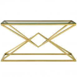 Modway Chloe Gold Stainless Steel Console Table