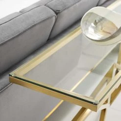 Modway Chloe Gold Stainless Steel Console Table
