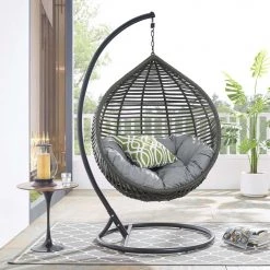 Modway Garner Teardrop Outdoor Patio Swing Chair
