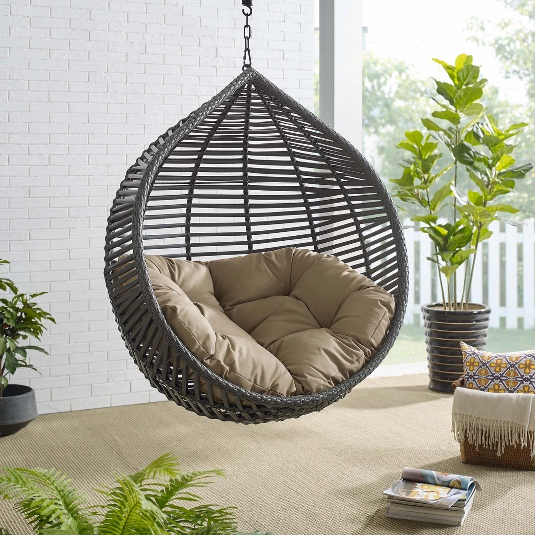 Modway Garner Teardrop Outdoor Patio Swing Chair