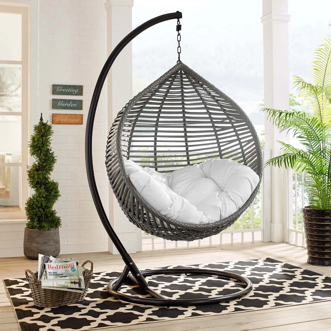 Modway Garner Teardrop Outdoor Patio Swing Chair