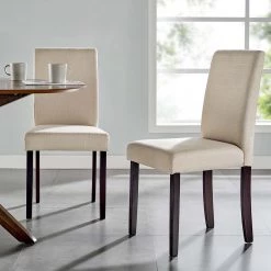 Modway Upholstered Fabric Dining Side Chair Set Of 2 Dining Room