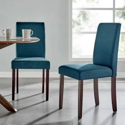 Modway Upholstered Fabric Dining Side Chair Set Of 2 Dining Room