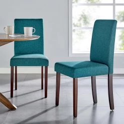 Modway Upholstered Fabric Dining Side Chair Set Of 2 Dining Room