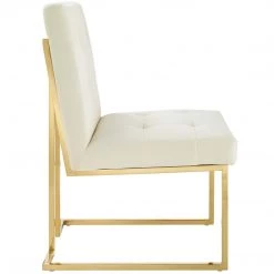 Modway Dining Room Stainless Steel Performance Velvet Dining Chair