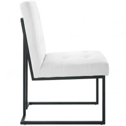 Modway Stainless Steel Upholstered Fabric Dining Chair