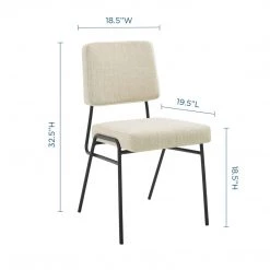 Modway Dining Room Craft Upholstered Fabric Dining Side Chair