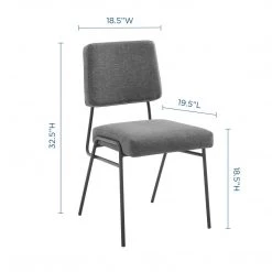 Modway Dining Room Craft Upholstered Fabric Dining Side Chair