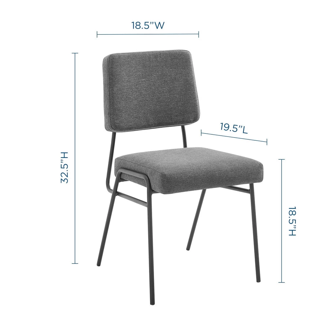 Modway Dining Room Craft Upholstered Fabric Dining Side Chair