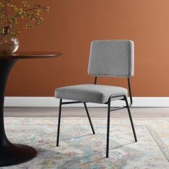 Modway Dining Room Craft Upholstered Fabric Dining Side Chair