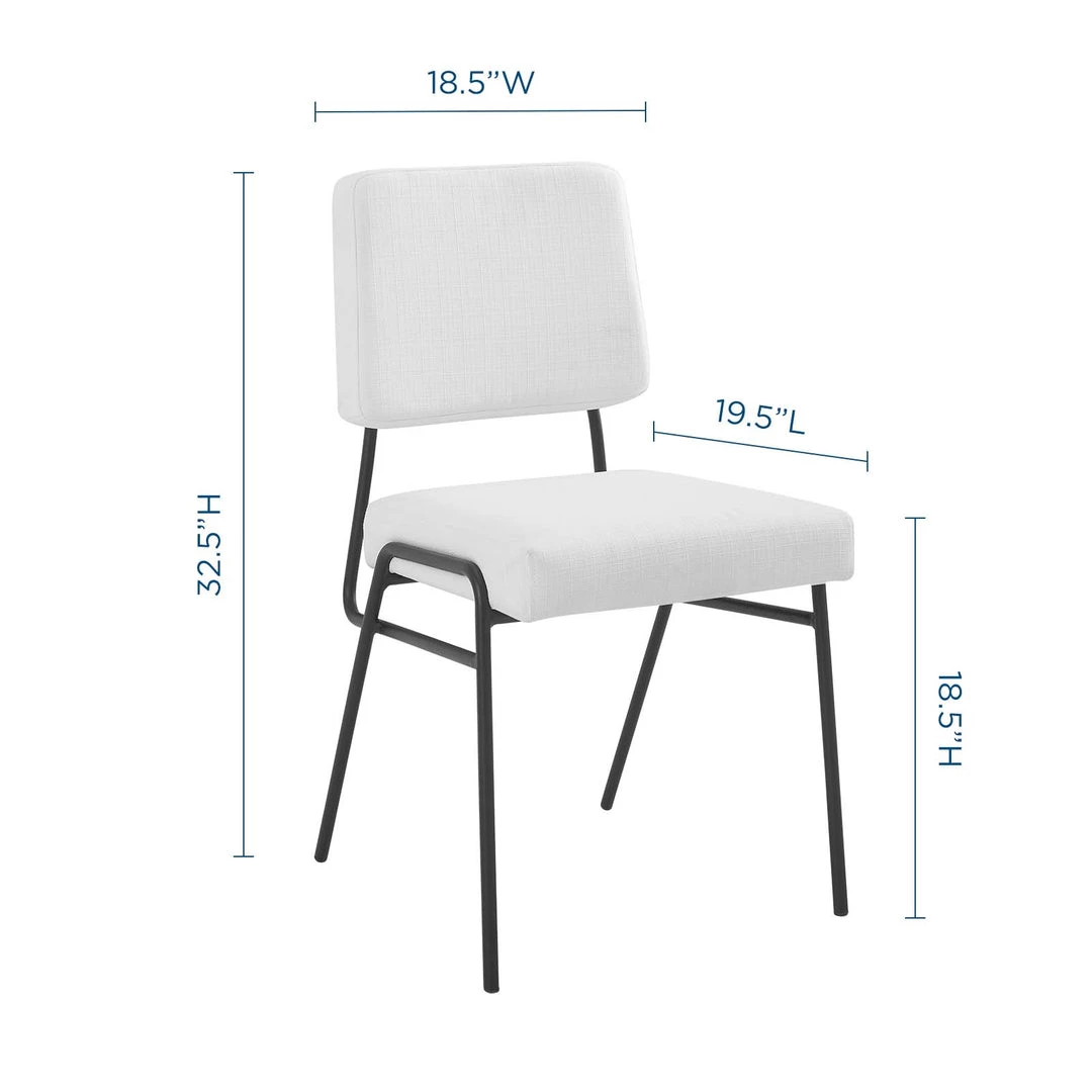 Modway Dining Room Craft Upholstered Fabric Dining Side Chair