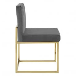 Modway Channel Velvet Dining Chair Dining Room