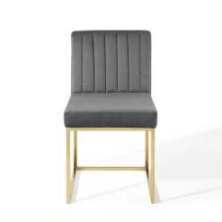 Modway Channel Velvet Dining Chair Dining Room