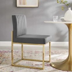 Modway Channel Velvet Dining Chair Dining Room
