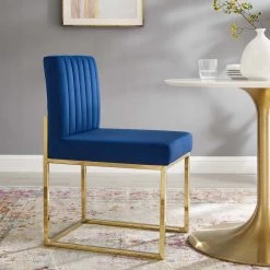 Modway Channel Velvet Dining Chair Dining Room