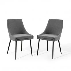 Modway Upholstered Fabric Dining Chairs - Set Of 2