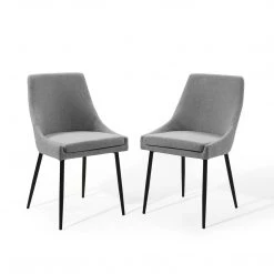 Modway Upholstered Fabric Dining Chairs - Set Of 2