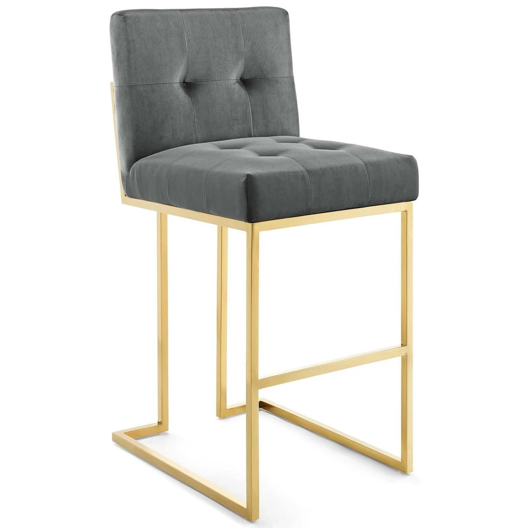 Modway Privy Velvet Bar Stool Dining Room