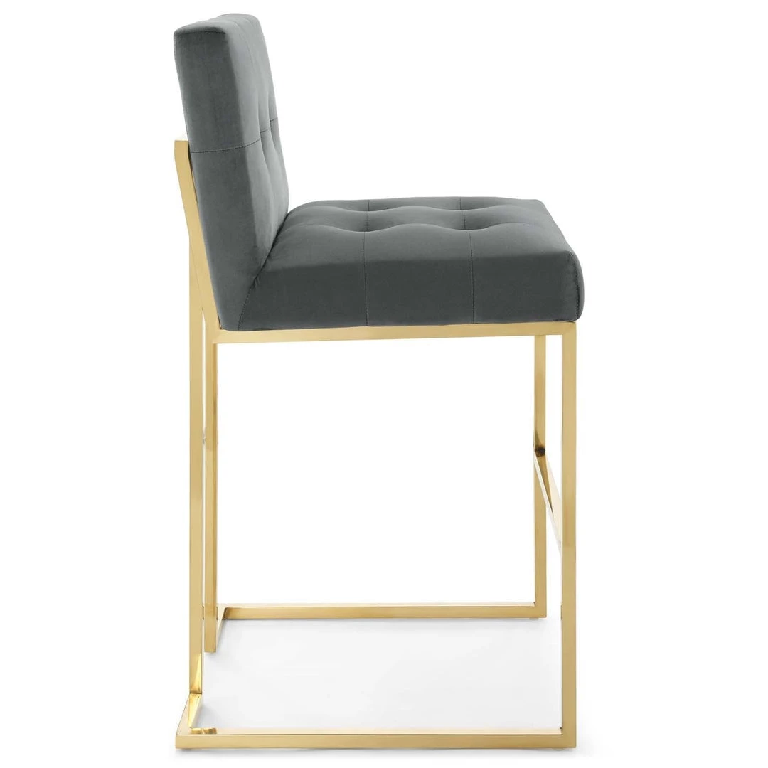 Modway Privy Velvet Bar Stool Dining Room