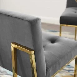 Modway Privy Velvet Bar Stool Dining Room