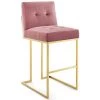 Modway Privy Velvet Bar Stool Dining Room