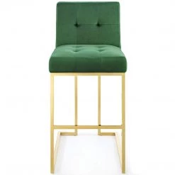 Modway Privy Velvet Bar Stool Dining Room