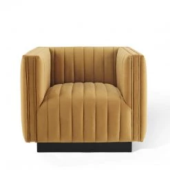 Modway Conjure Channel Tufted Performance Velvet Accent Armchair