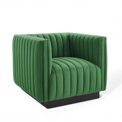 Modway Conjure Channel Tufted Performance Velvet Accent Armchair
