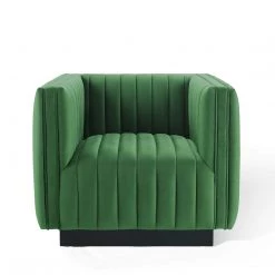 Modway Conjure Channel Tufted Performance Velvet Accent Armchair