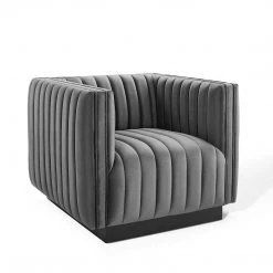 Modway Conjure Channel Tufted Performance Velvet Accent Armchair