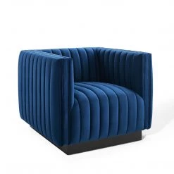 Modway Conjure Channel Tufted Performance Velvet Accent Armchair