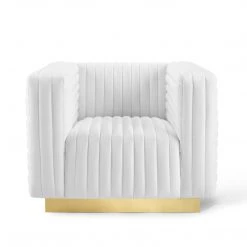 Modway Charisma Channel Tufted Performance Velvet Accent Armchair Living Room