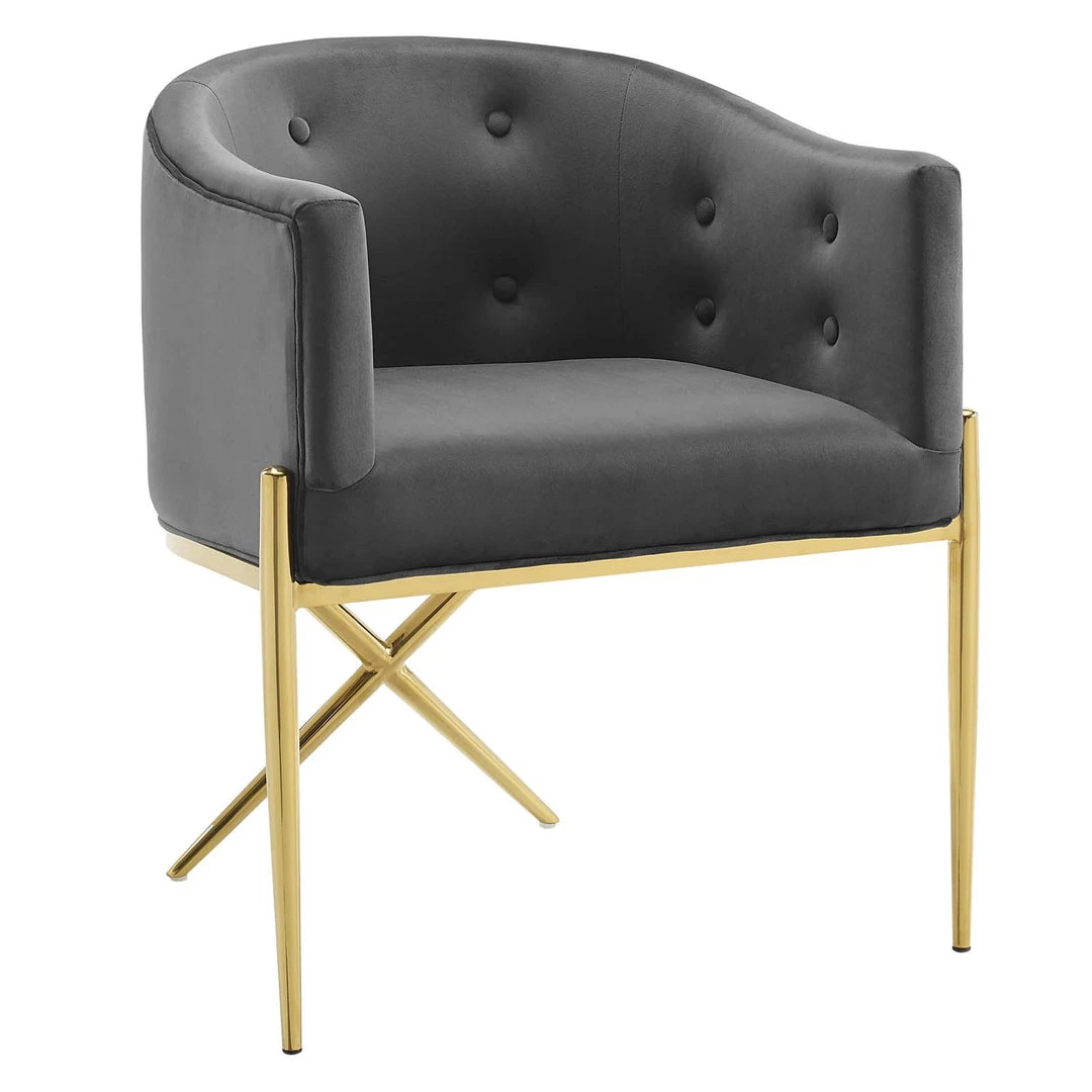 Modway Tufted Performance Velvet Accent Dining Armchair