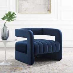 Modway Range Tufted Performance Velvet Accent Armchair Living Room