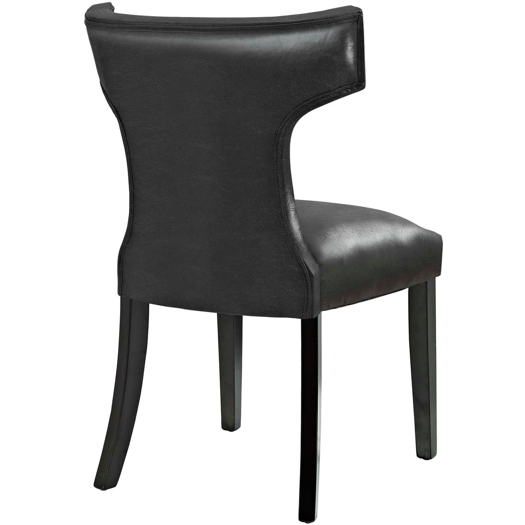 Modway Curve Vinyl Dining Chair Dining Room