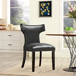 Modway Curve Vinyl Dining Chair Dining Room