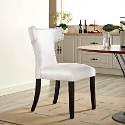 Modway Curve Vinyl Dining Chair Dining Room