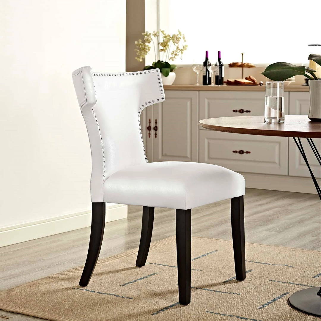 Modway Curve Vinyl Dining Chair Dining Room