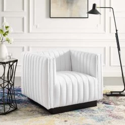 Modway Conjure Tufted Upholstered Fabric Armchair Living Room