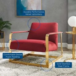 Modway Seg Performance Velvet Accent Chair