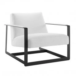 Modway Seg Upholstered Accent Chair In Black White
