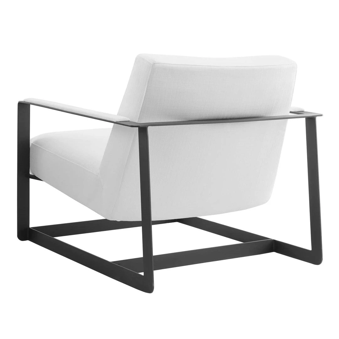 Modway Seg Upholstered Accent Chair In Black White